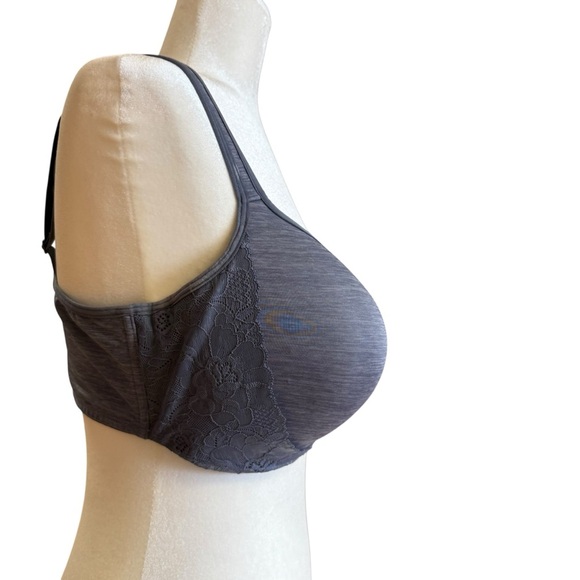 Lane Bryant Cacique Smooth Balconette T-Shirt Bra Plus Size 38F (DDD) Blue-Gray - Picture 9 of 10